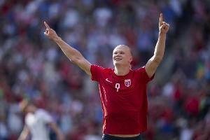 24岁247天，哈兰德是欧洲第二年轻的国家队40球先生，仅次姆巴佩