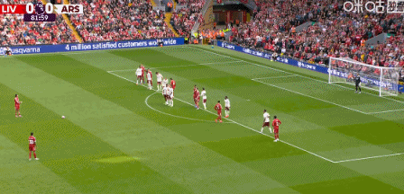 神仙球，索博对阿森纳的超远任意球预期进球值仅0.03